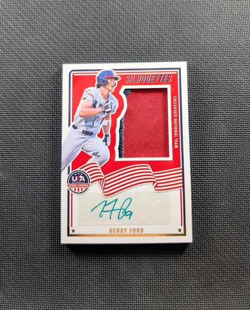 Henry Ford 2025 USA Baseball Stars & Stripes Prospect Patch Green Ink Auto /5