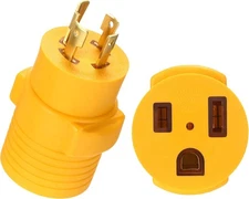 Kanayu Generator to Welder Adapter Compatible with NEMA L14-30P to 6-50R 30 Amp 