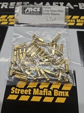 USA Bike NIPPLES GOLD alloy spokes NIPPLES 14G 37ct SE Fit BMX + all bike wheels