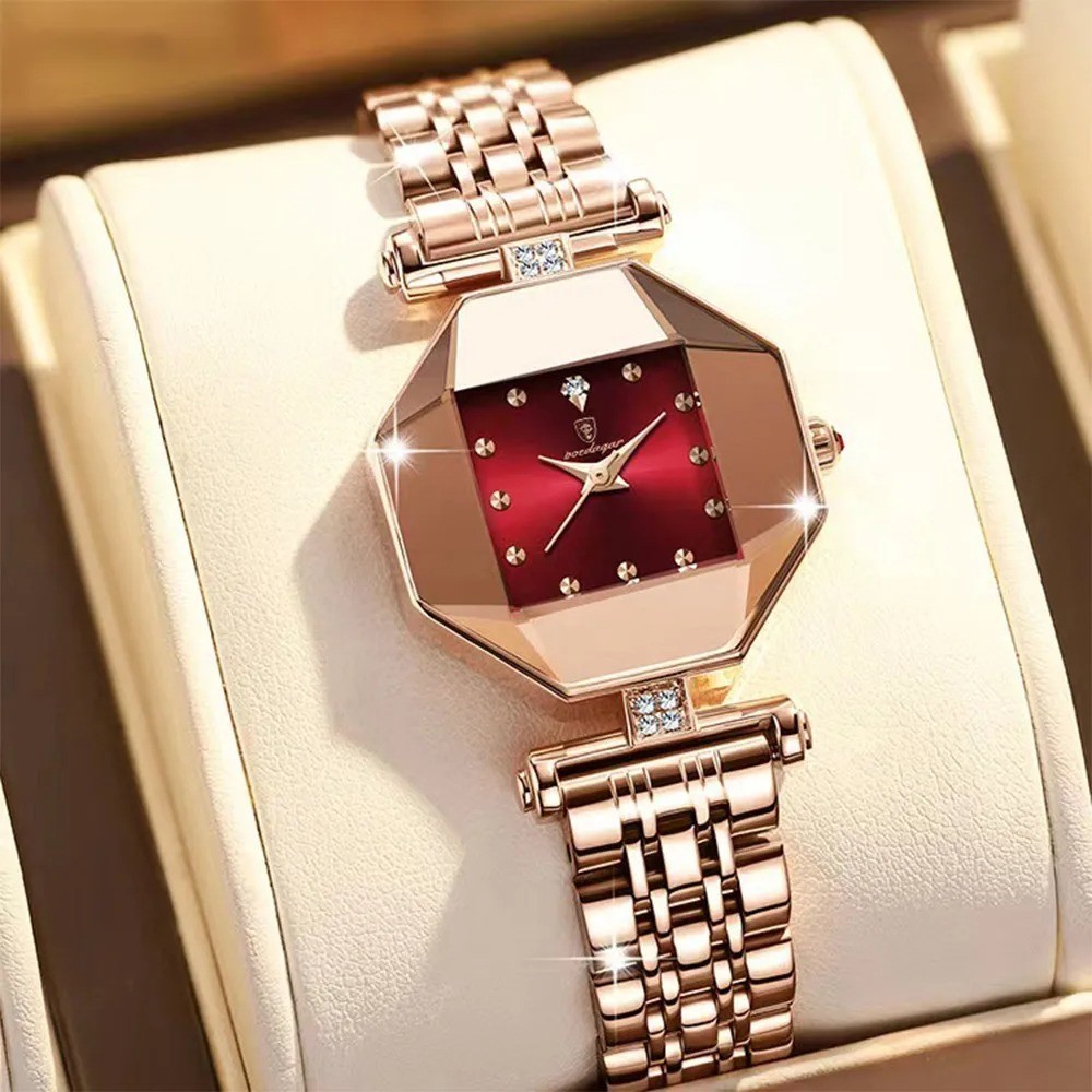 Montre pour femme de haute qualité avec verre minéral anti-rayures et finition brossée 36mm