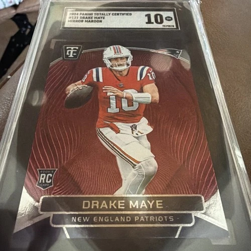 Future Super Bowl MVP Rookie Drake Maye Graded Football Card PSA SGC 10 Patriots