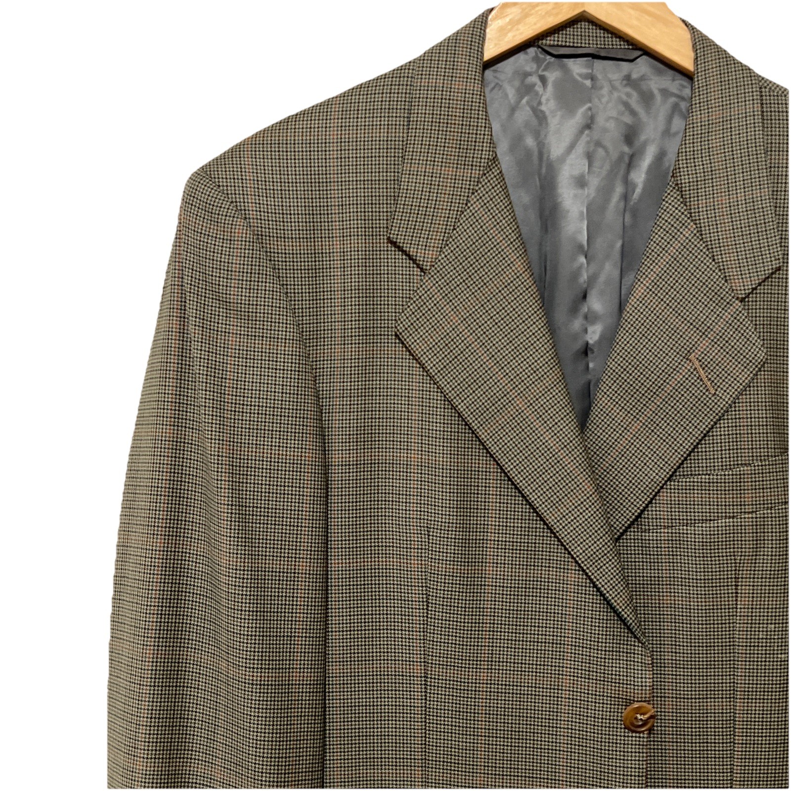 Gieves & Hawkes, Vintage Gieves & Hawkes Men’s Sports Coat Size 40R Brown Plaid Blazer Savile Row
