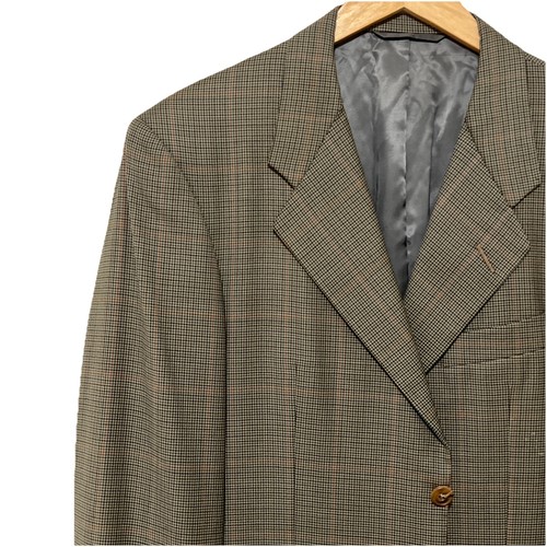 Gieves & Hawkes, Vintage Gieves & Hawkes Men’s Sports Coat Size 40R Brown Plaid Blazer Savile Row