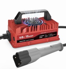 15 Amp golf Cart Charger for 48 Volt Yamaha G29 Drive  Drive 2 Lead Acid Batter