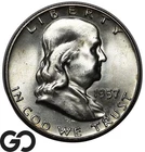 1957-D Franklin Half Dollar, Solid Gem BU++