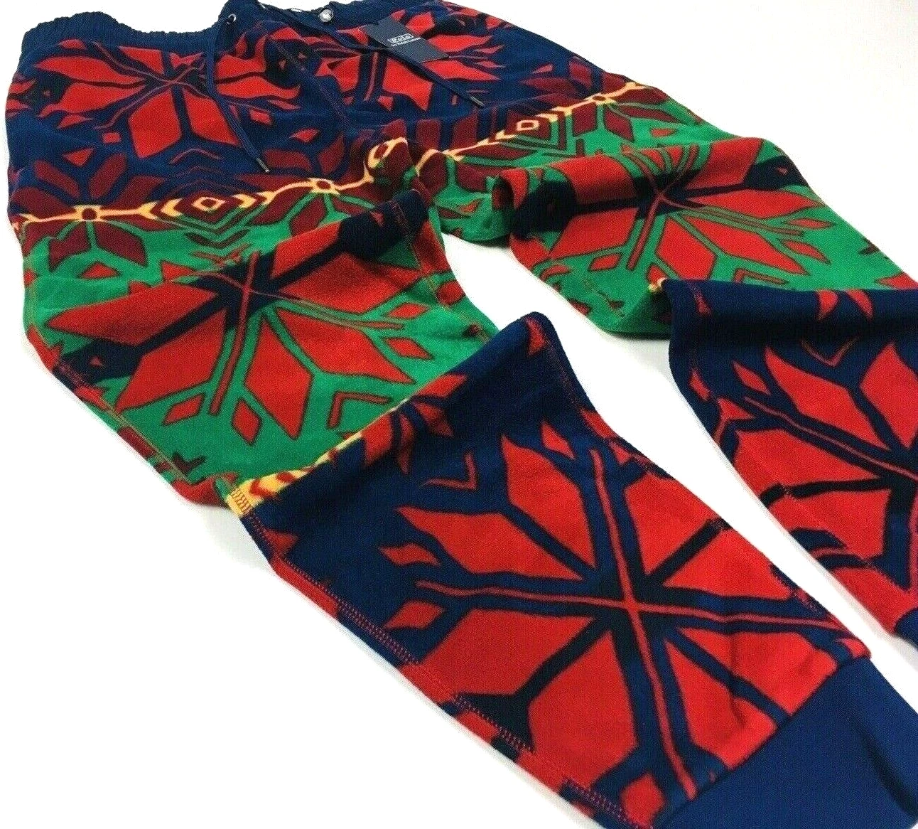 Polo Ralph Lauren Southwestern Aztec Indian Tribe Fleece Jogger Pants Sweatpants