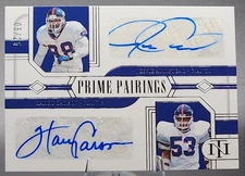 Jessie Armstead Harry Carson /25 2023 National Treasures Dual Auto NY Giants SSP