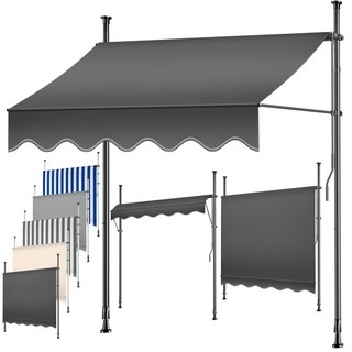 RETOURE Markise Balkonmarkise Klemmmarkise Balkonmarkise Sonnenmarkise 150cm