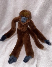 Wild Republic K&M 17” Brown Hanging Spider Monkey Plush