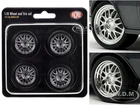 STREET FIGHTER 18" WHEEL & TIRE SET OF 4 PCS FOR 1/18 MODELS BY ACME A1805222W