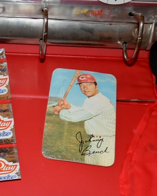 1970 Topps Super Baseball Johnny Bench Pete Rose Binder - Imagem 2 de 4