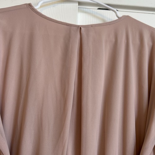 Robe maxi rose manches longues en mousseline de soie Baltic Born Lydia taille moyenne manches ballon - Photo 9/11