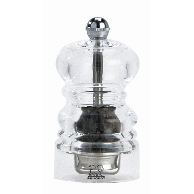 Peugeot Nancy Pepper Mill Acrylic, 4-Inch Clear