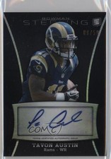 2013 Bowman Sterling Black Refractor 6/50 Tavon Austin #BSA-TA Auto 2n9