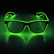 Light up EL Wire Neon Rave Glasses Glow LED Sunglasses Costumes for Party 