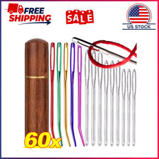 Large Eye Blunt Tapestry Needles Set   Stainless Steel Darning  Crochet Yarn Ki