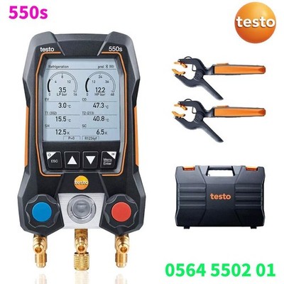 Testo 550s Smart Digital Manifold Kit drahtlose Temperaturproben 0564 5502 01