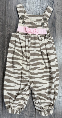 Baby Girl Clothes Child Mine Carter's 0-3 Month Animal Print Overalls