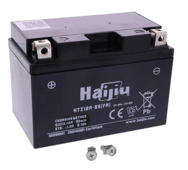 Batterie HTZ12A-BS (YT12A-BS) AGM Kompatibel Mit Aprilia Tuono 660 Bj. 2020-2022-image