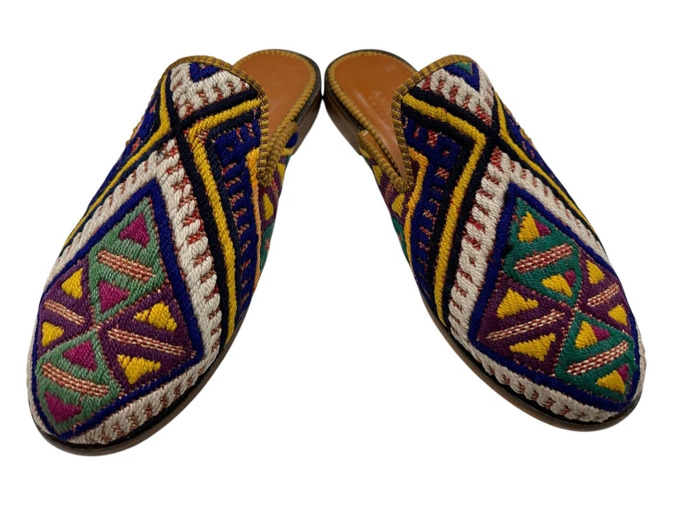 Handmade Kilim Slipper US-10 (EU-43 ) (sole-hard leather. lining-lambskin) Men - Image 4 of 4