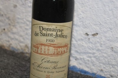 2 Flaschen Domaine de Saint-Julien 1980 Chateau d`Aixen Provence