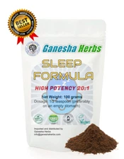Ganesha Herbs TCM SLEEP AID FORMULA 3 powerful extracts blend powder 100 grams!
