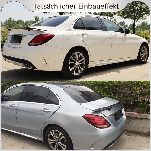 Se adapta a Mercedes W205 C300 C400 C63 alerón trasero de carbono labio del alerón del maletero - Imagen 3 de 15