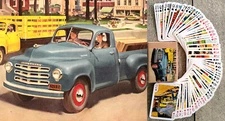 Playing Cards (Poker Deck 54 Cards) STUDEBAKER Vintage 50's Classic Truck Ad 047