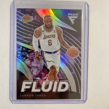 Lebron James 2022-23 Flux Fluid Silver Prizm Los Angeles Lakers N26