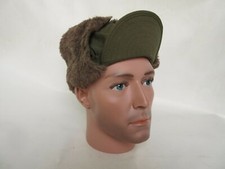 US Army Original Winter Field Cap OD MQ1 MINT Alpaca Winterm&uuml;tze Reforger Korea
