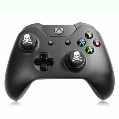 2 Pcs Silicone Rubber Skull Crossbone Analog Grip Caps - Foto 11