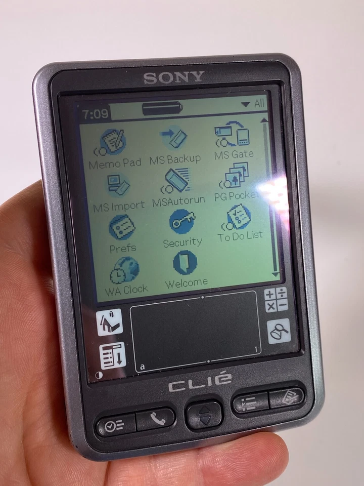 Sony Clie PEG-SL10 Vintage Palm PDA Computer with 128MB Card - Tested Working VG - Image 3 of 4