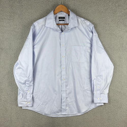 Lauren Ralph Lauren, Lauren Ralph Lauren Black Label Shirt Mens 2XL 18 34/35 Blue Stretch Regular Fit