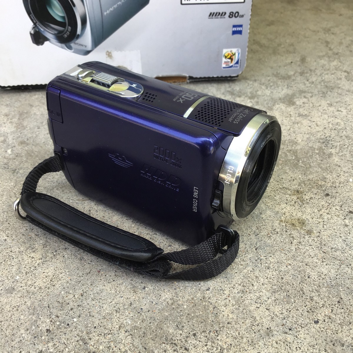 Sony Handycam DCR-SR68 Video Digital Camcorder 60x Zoom Blue