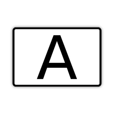 ZEUNERT-SCHILDER Aufkleber A-Schild "Abfall-Schild" LKW Warntafel Warnung, Folie, Saugnäpfe