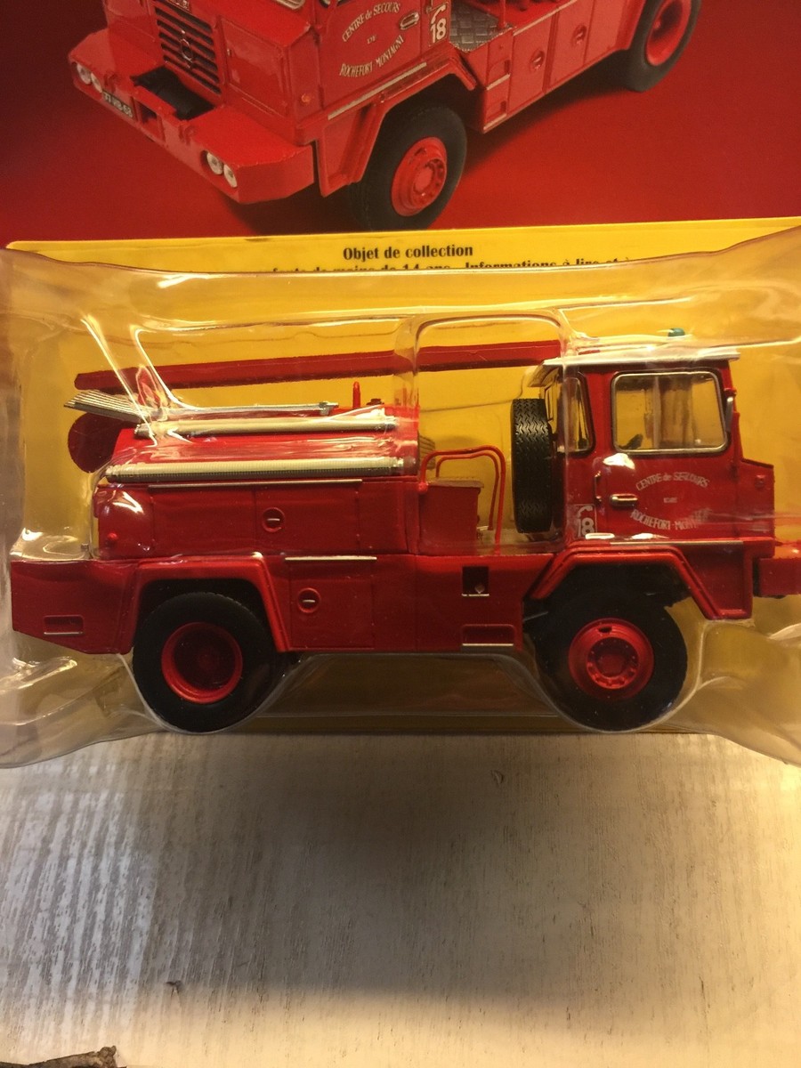 Camion De Pompiers Berliet GBK 18 4x4 – Modèle Réduit 1:8, Métal, Neuf En Boîte, Collection