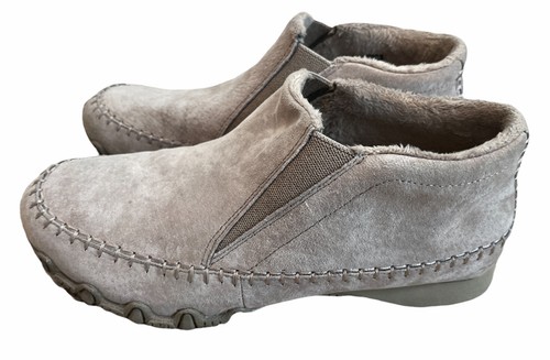 Skechers Relaxed Fit Suede Biker Animal 