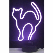Neonetics 4CATMM Purple Cat Neon Sculpture