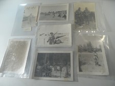 2F11 Vintage estate photo lot of 7 photos 1940's WWII US Army camp tents