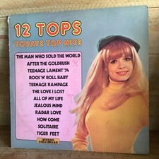12 TOPS - TODAYS TOP HITS LP RECORD VARIOUS ARTISTS 12" 33 rpm STEREO