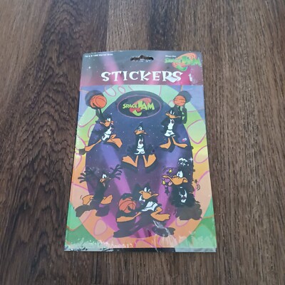 1996 Space Jam Warner Bros Stickers Daffy Duck Gibson Greetings New