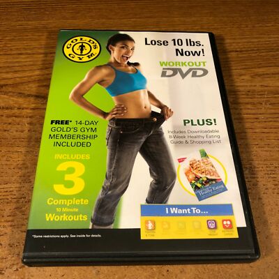 Gold's Gym Workout DVD  (Used) Fiyness Exercise