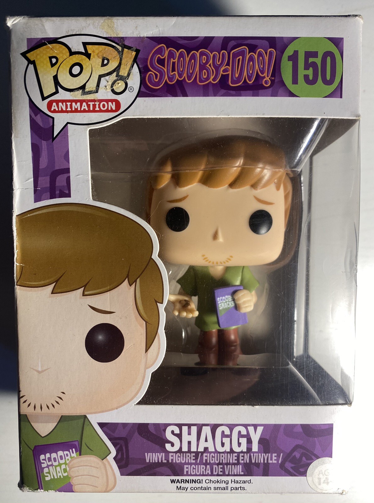 Funko Pop! Shaggy #150 Ottimo Stato Pop! Animation Vinyl Figure Rar Scooby Doo !
