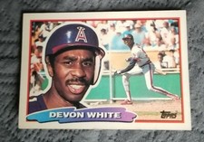 1988 TOPPS BIG - DEVON WHITE CALIFORNIA ANGELS - #145