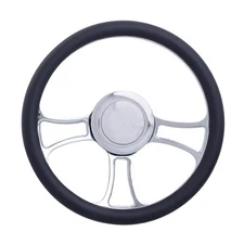 Chevy Gm GMC 69-94 Billet Steering Wheel Set W/ Horn Adapter hub kit  polished 