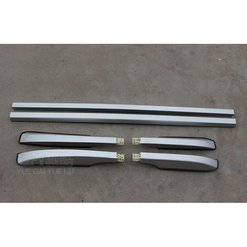 Barras laterales plateadas rieles portaequipajes de techo para Kia Sportage 2010 2011 2012 2013 2014 2015 Foto 3 de 4