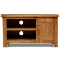 Albury Solid Oak Furniture Small Television Cabinet Stand Unit With Door Albury Solid Oak Furniture Small Television Cabinet Stand Unit With Door
