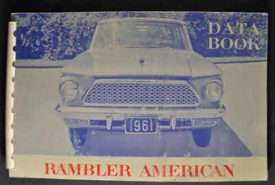 1961 Rambler American Salesman Data Book Brochure Wagon AMC Nash Nice Original