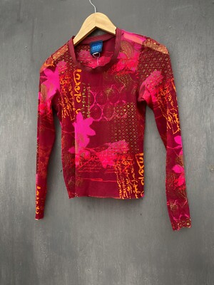 Kenzo Vintage multicolor Mesh Tank Top size M/L Australia