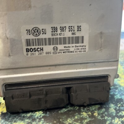 1999 2000 2001 AUDI A4 A6 2.8L ENGINE COMPUTER MODULE ECM 3B0907551BS 0261207009